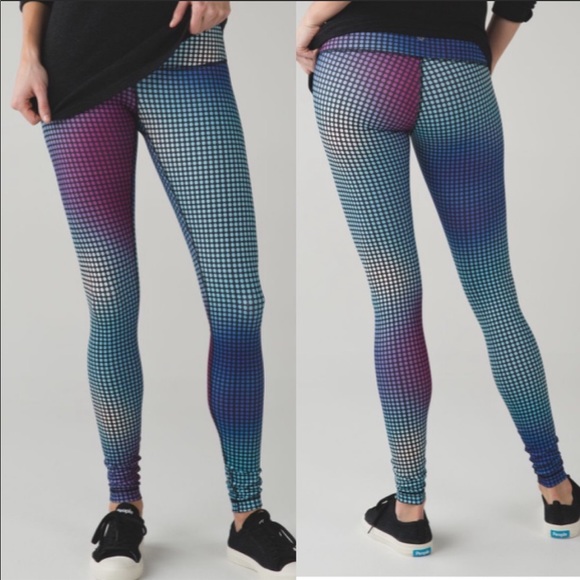 lululemon athletica Pants - Lululemon Wunder Under Multi Color Cosmic Polk Dot